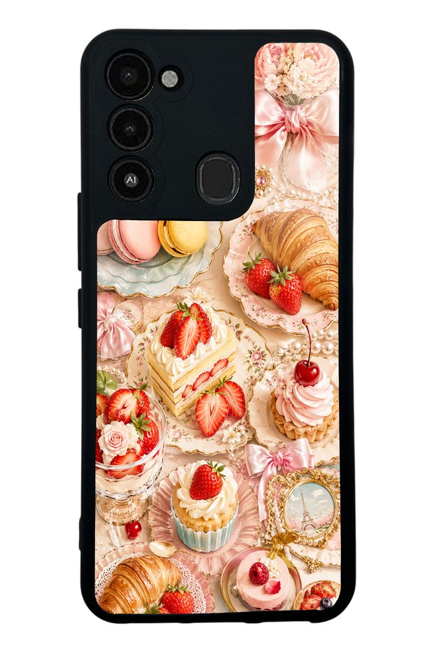 Tecno Spark 8C Paris Sweet Berry Design Glossy Phone Case