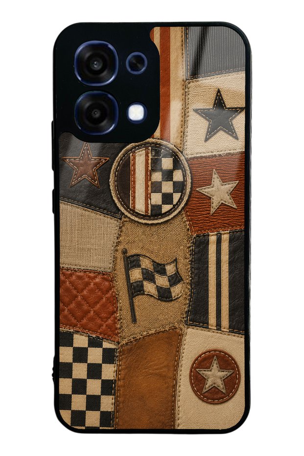 Oppo A6 Pro Racing Leather Club Design Glossy Phone Case