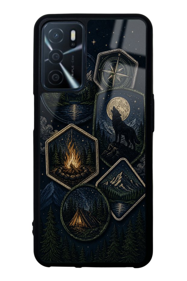 Oppo A16 Moonlit Trails Design Glossy Phone Case