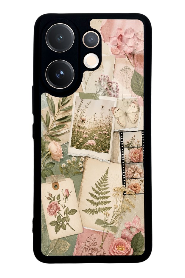 Vivo V60 Soft Garden Notes Design Glossy Phone Case