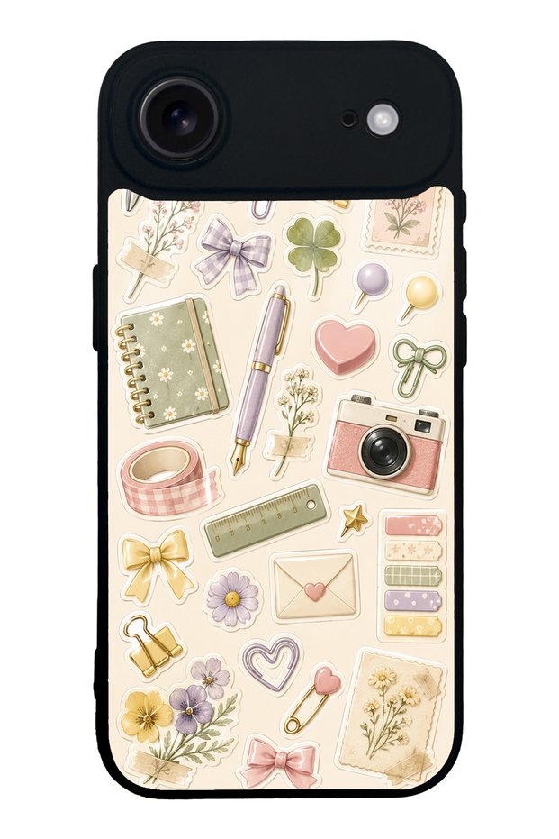 iPhone 17 Air Floral Study Notes Design Glossy Phone Case