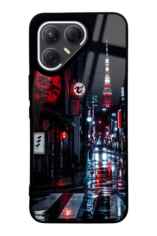 Tecno Pova 7 Pro Midnight Tokyo Design Glossy Phone Case