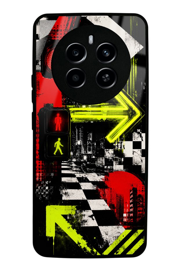 Realme 12 Pro Plus Neon District Design Glossy Phone Case