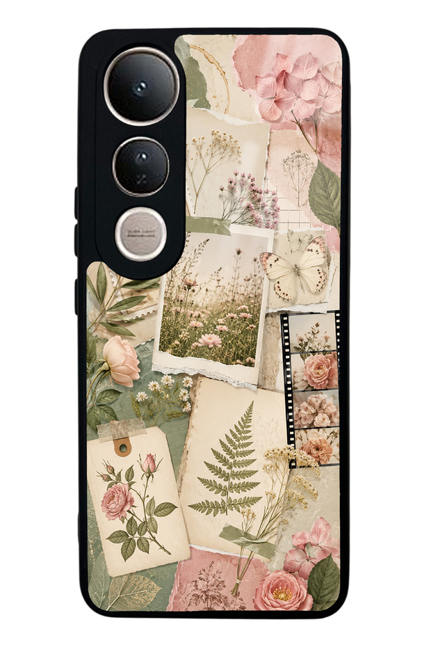 Vivo V50 Lite Soft Garden Notes Design Glossy Phone Case