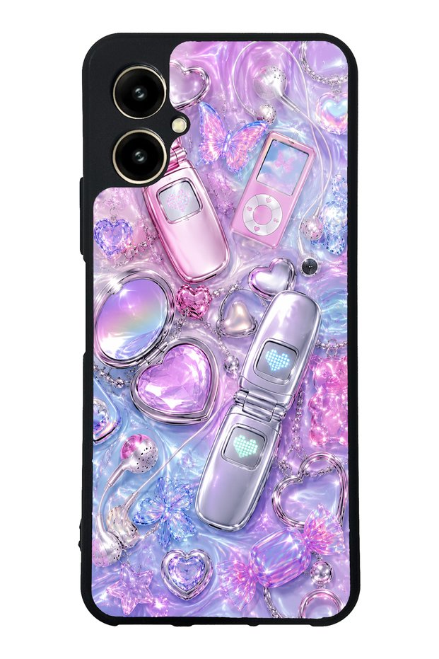 Omix X5 Chrome Heart Y2K Design Glossy Phone Case