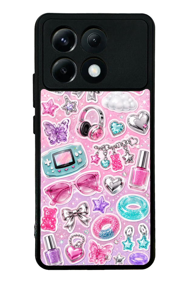 Xiaomi Poco X6 Pro Y2K Sticker Dreams Design Glossy Phone Case