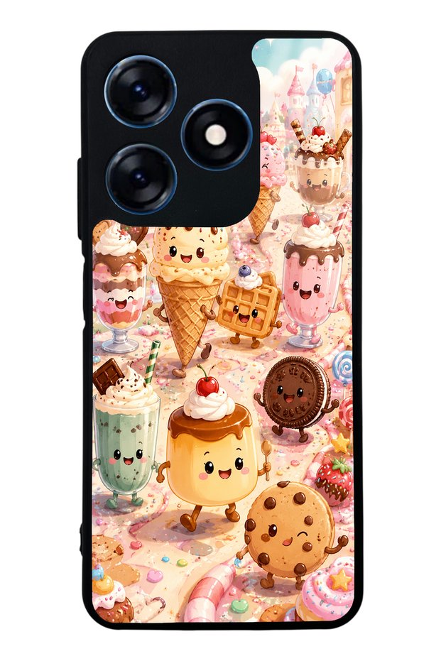 Tecno Spark 10 Dessert Wonderland Design Glossy Phone Case