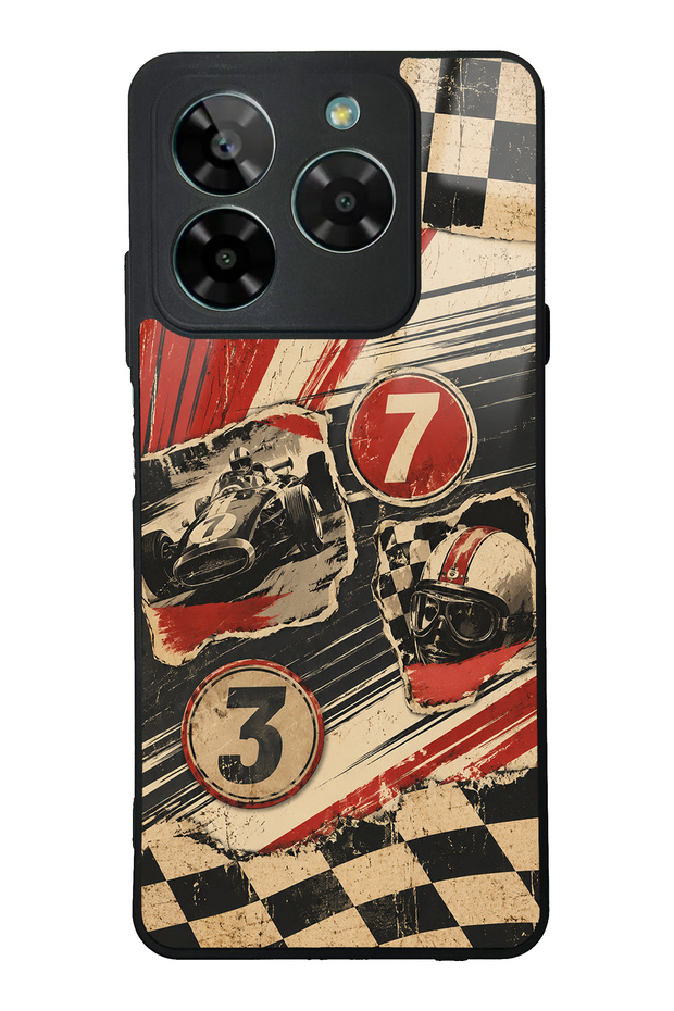 Gm Era 50 Retro Racing No. 7 Design Glossy Phone Cases