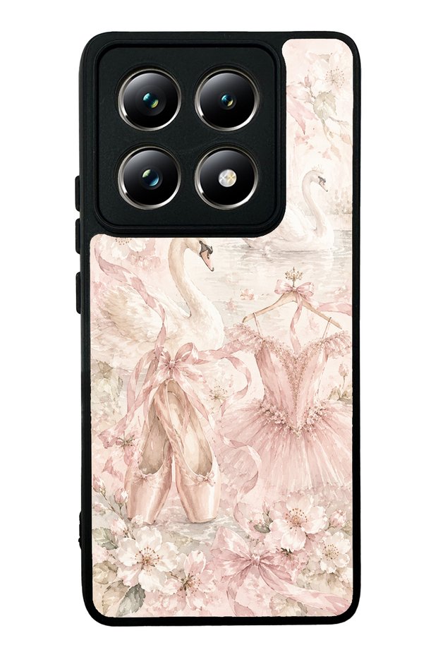 Xiaomi Mi 14t Pro Pink Swan Ballet Design Glossy Phone Case
