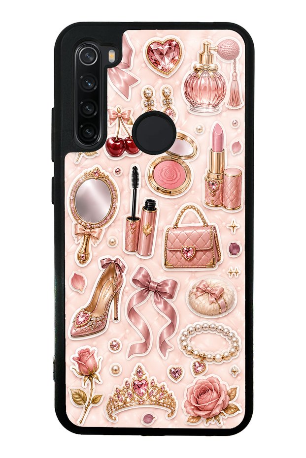 Xiaomi Redmi Note 8 Rose Gold Glam Design Glossy Phone Case
