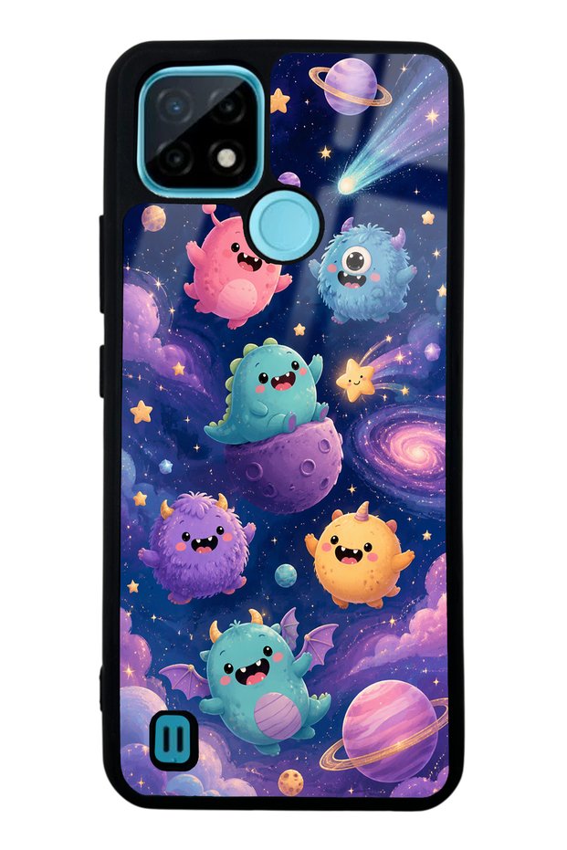 Realme C21 Monster Galaxy Design Glossy Phone Case