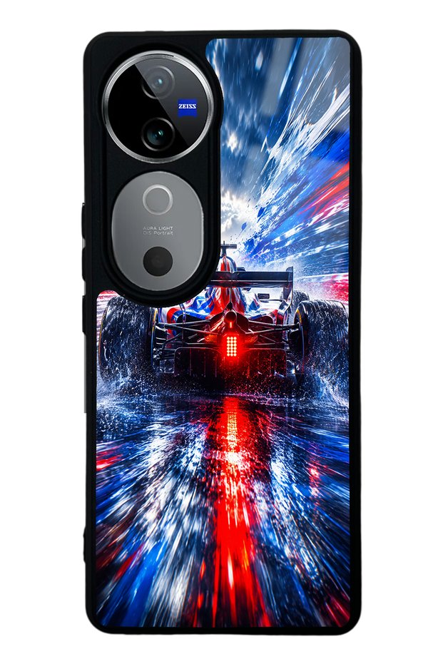 Vivo V40 Storm Racer Design Glossy Phone Case