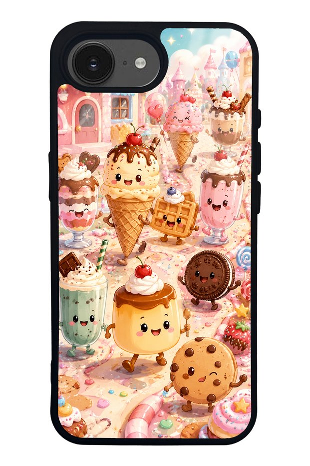 iPhone 16E Dessert Wonderland Design Glossy Phone Case