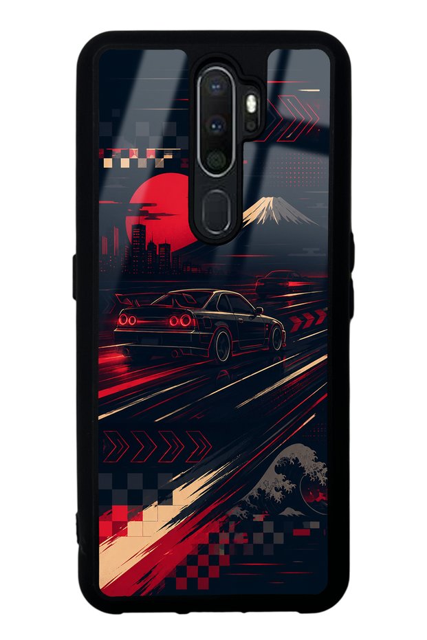 Oppo A5 2020 Tokyo Night Racing Design Glossy Phone Case