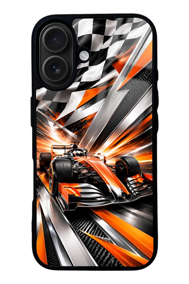 iPhone 16 Inferno Apex Design Glossy Phone Case