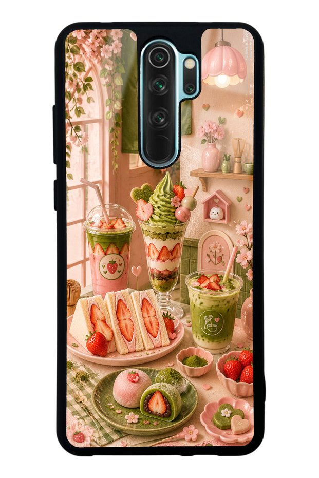 حافظة هاتف Xiaomi Redmi Note 8 Pro بتصميم لامع مع زاوية بيري ماتشا