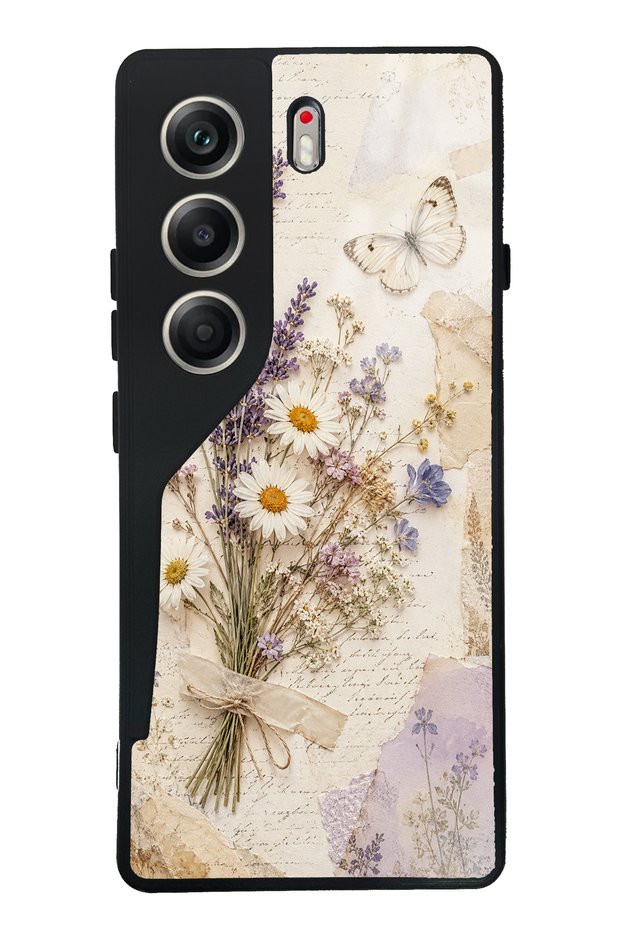 Tecno Camon 40 Lavender Meadow Design Glossy Phone Case