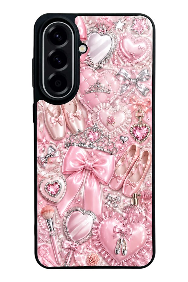 Samsung A57 Royal Pink Ballet Design Glossy Phone Case