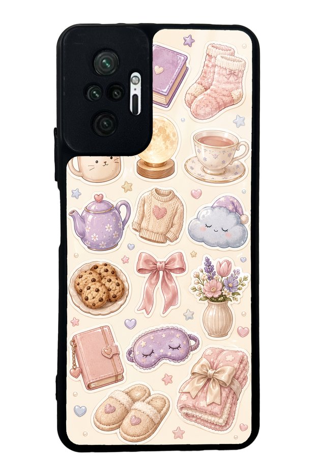 Xiaomi Redmi Note 10 Pro Pastel Sleepover Design Glossy Phone Case