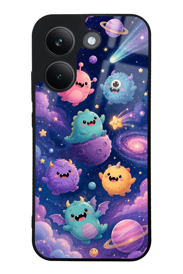 حافظة هاتف Xiaomi Poco X8 Pro Monster Galaxy ذات تصميم لامع