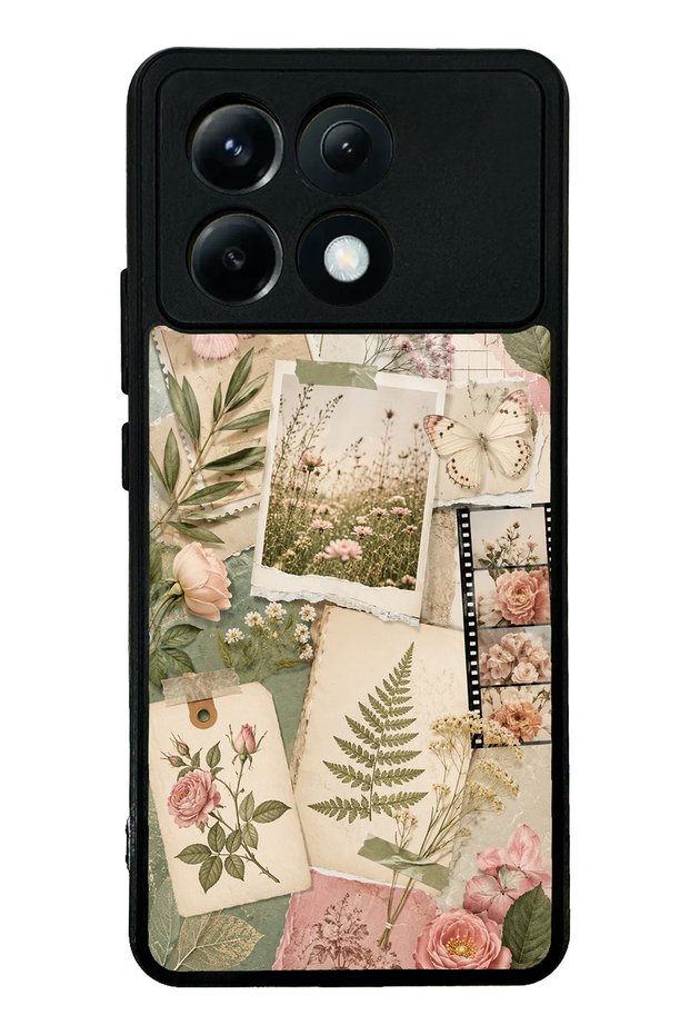 حافظة هاتف Xiaomi Poco X6 Pro ناعمة بتصميم Soft Garden Notes لامعة