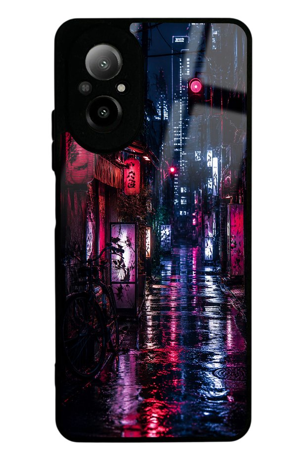 Realme 12 Lite Electric Alley Design Glossy Phone Case