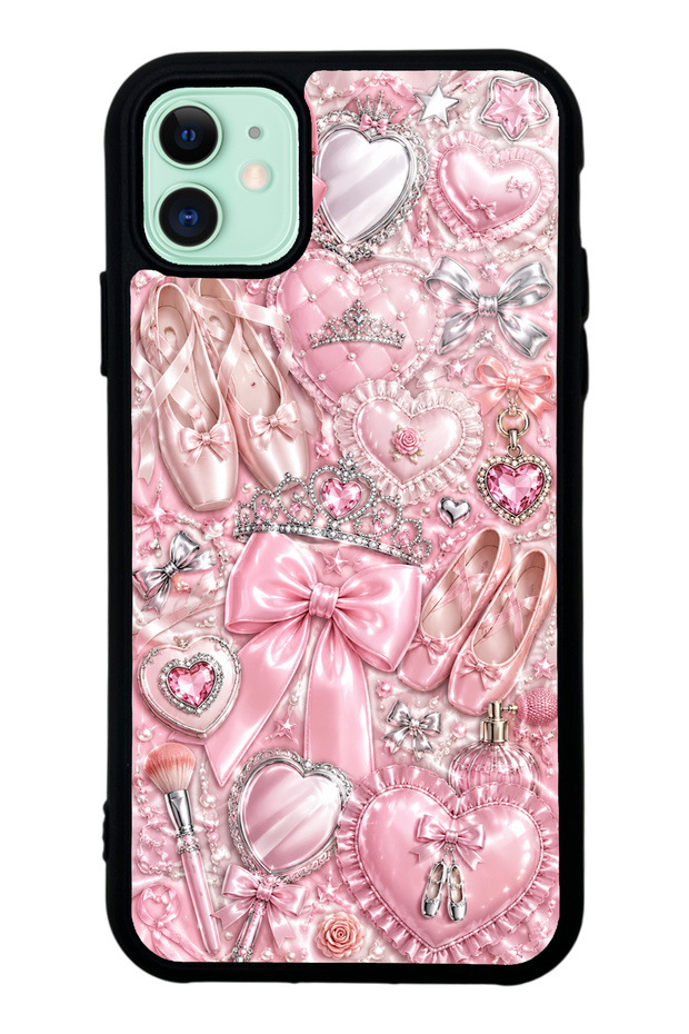 iPhone 11 Royal Pink Ballet Design Glossy Phone Case