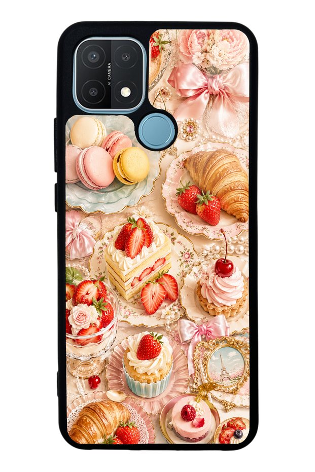 Oppo A15S Paris Sweet Berry Design Glossy Phone Case