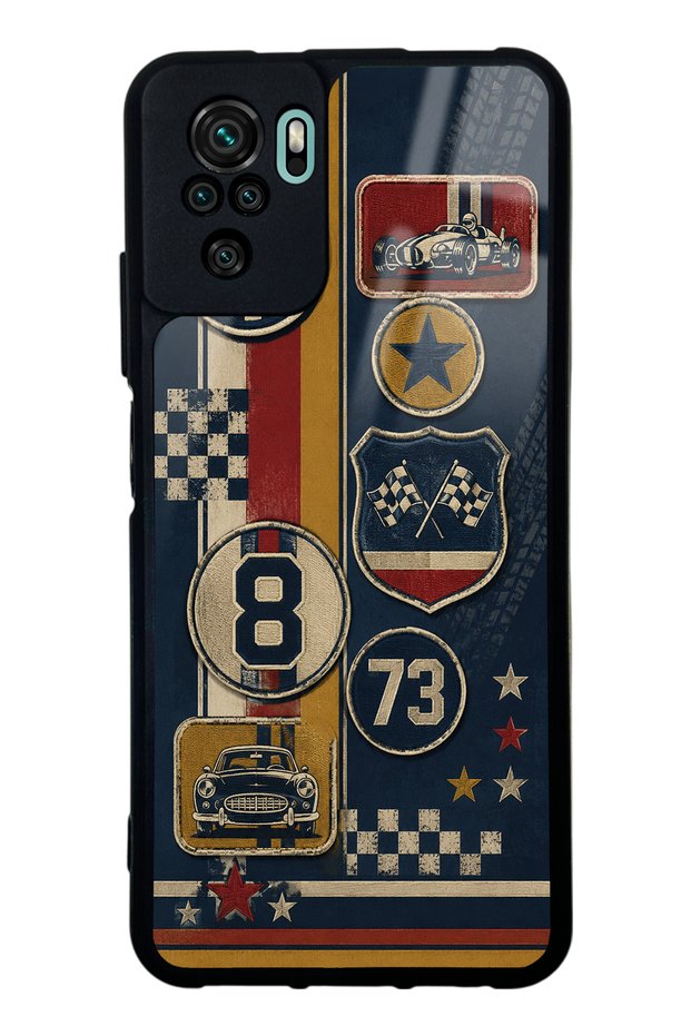 Xiaomi Redmi Note 10 Old School Racing Design Glossy Phone Case