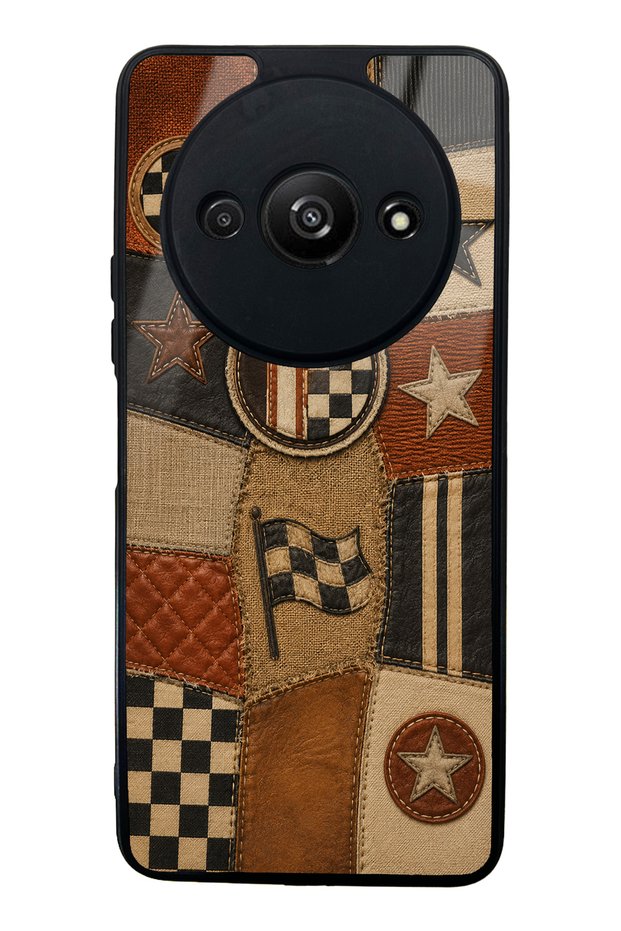 Xiaomi Redmi A3 Racing Leather Club Design Glossy Phone Case