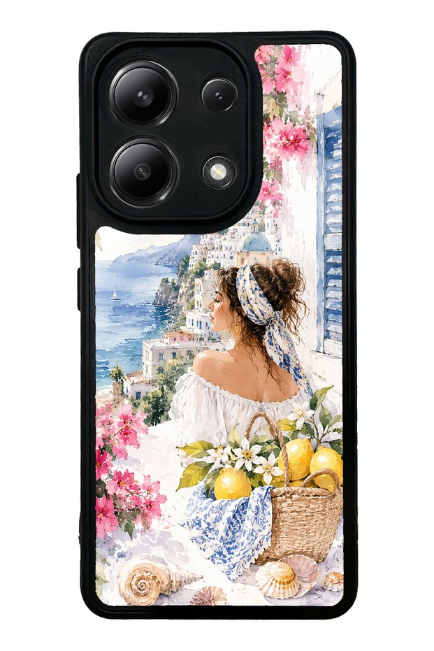 حافظة هاتف Xiaomi Redmi Note 13 4G بتصميم لامع باللون الأزرق من Positano