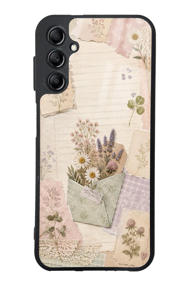 Samsung A14 Wildflower Diary Design Glossy Phone Case