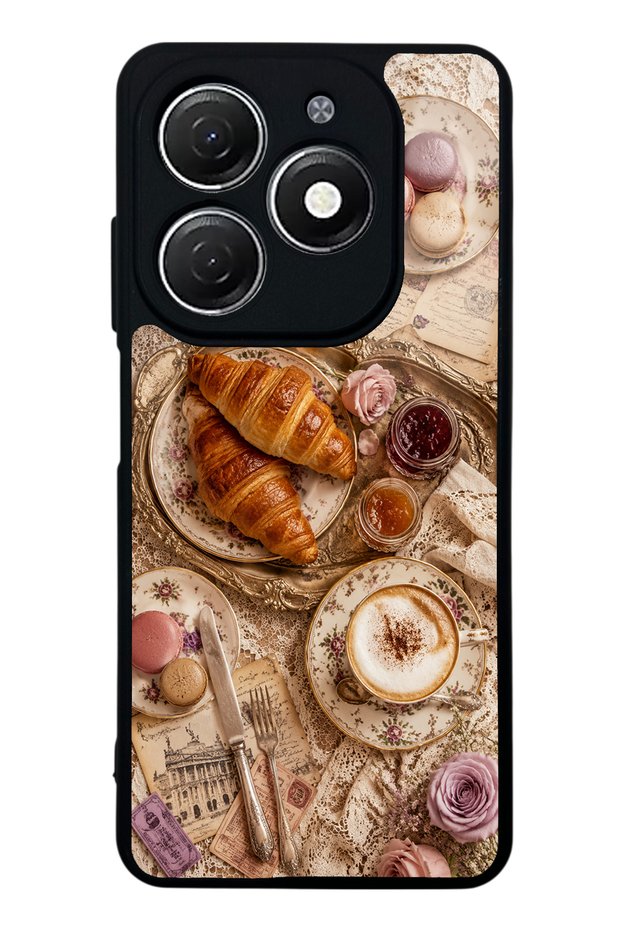 Tecno Spark 20 French Café Romance Design Glossy Phone Case