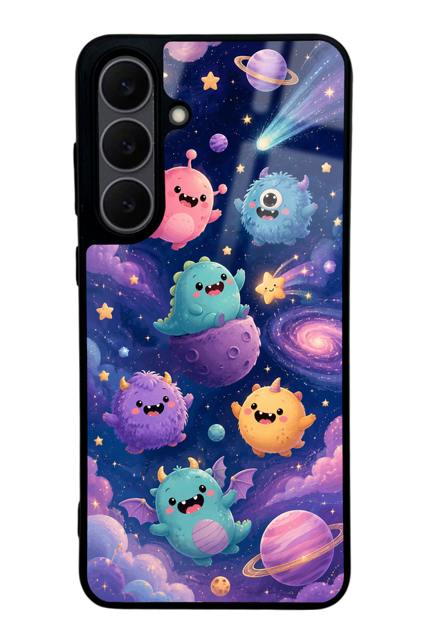 Samsung S25 Fe Monster Galaxy Design Glossy Phone Case