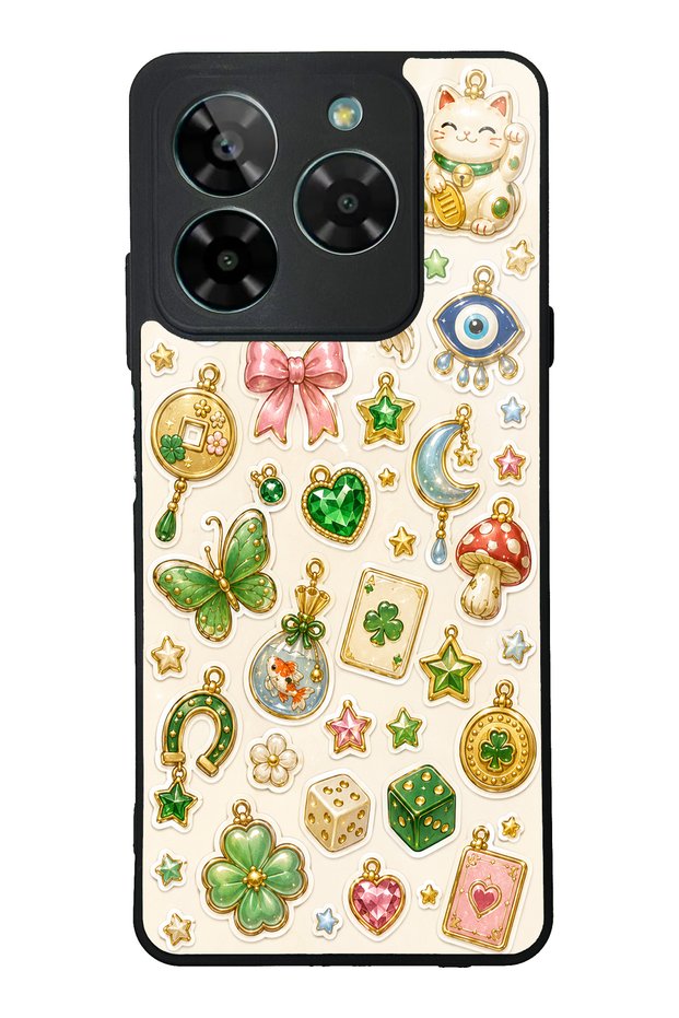 Gm Era 50 Lucky Star Charms Designed Glossy Phone Case