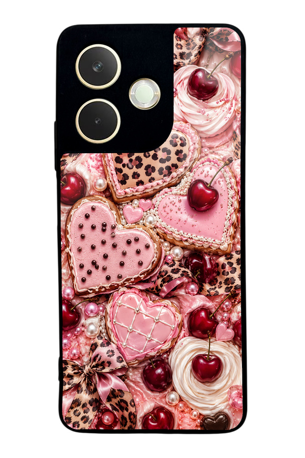 Oppo A5 Pro Cherry Leopard Sweetheart Design Glossy Phone Case