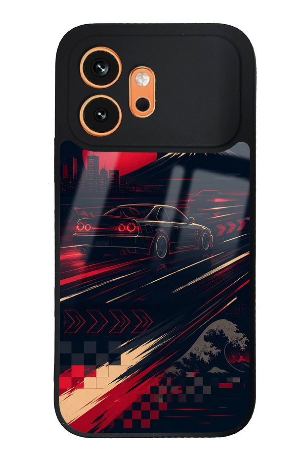 Honor 600 Tokyo Night Racing Design Glossy Phone Case