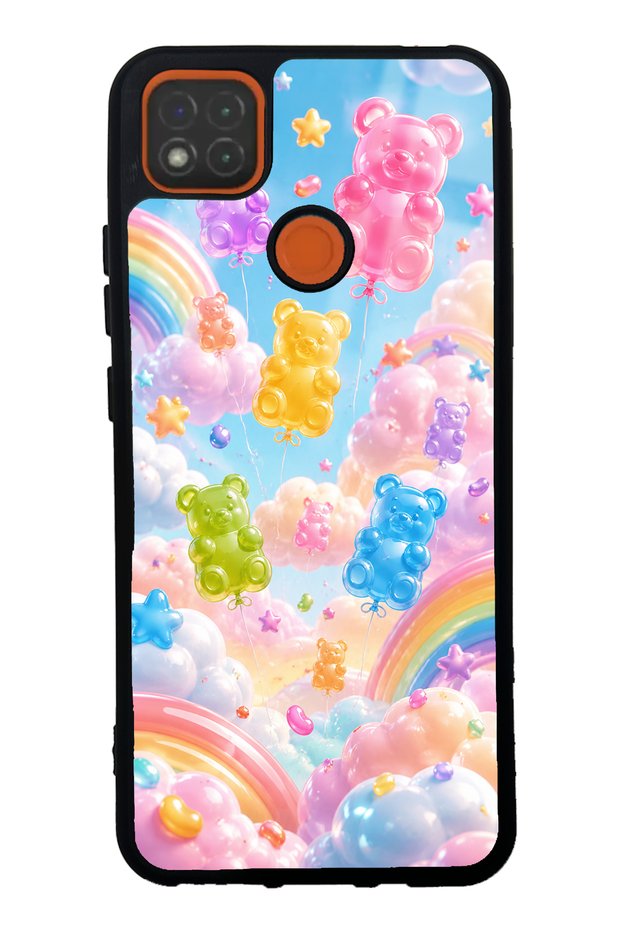 Xiaomi Redmi 9C Jelly Bear Sky Design Glossy Phone Case