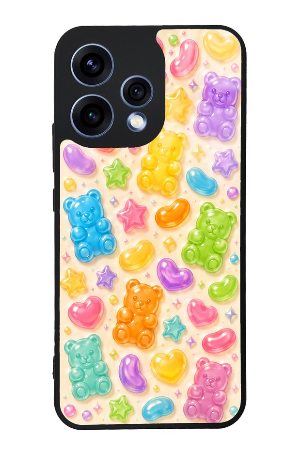 Oppo Reno 15 Sweet Bear Jelly Design Glossy Phone Case