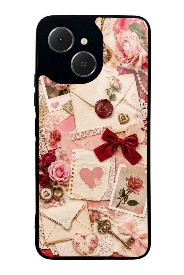 Tecno Spark 40C Love Letter Garden Design Glossy Phone Case