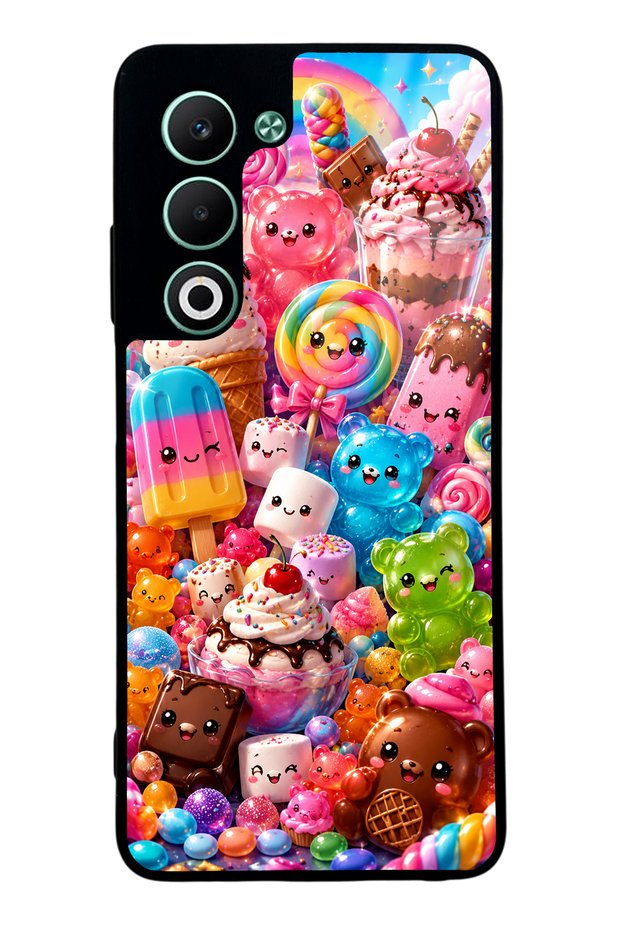 Oppo A5 Kawaii Candy Party Design Glossy Phone Case