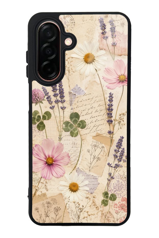 Samsung A26 Glossy Phone Case with Wildflower Letters Design