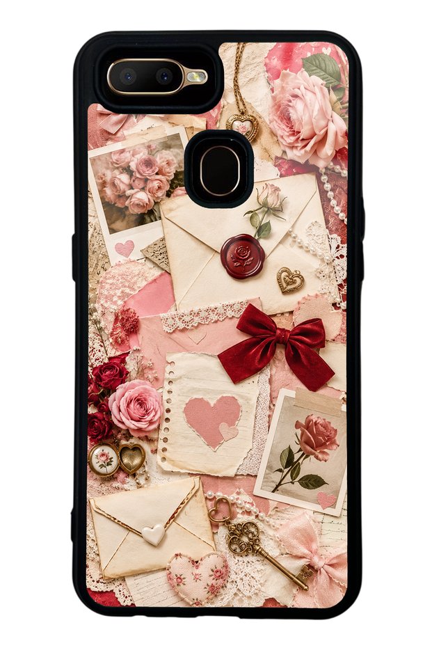Oppo A5S Love Letter Garden Design Glossy Phone Case