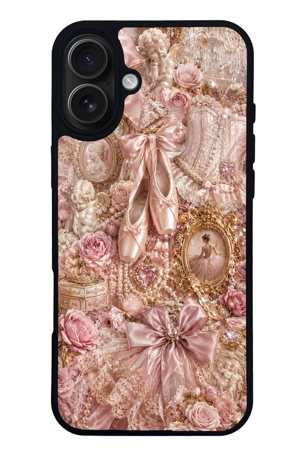 iPhone 16 Plus Angel Ballet Design Glossy Phone Case