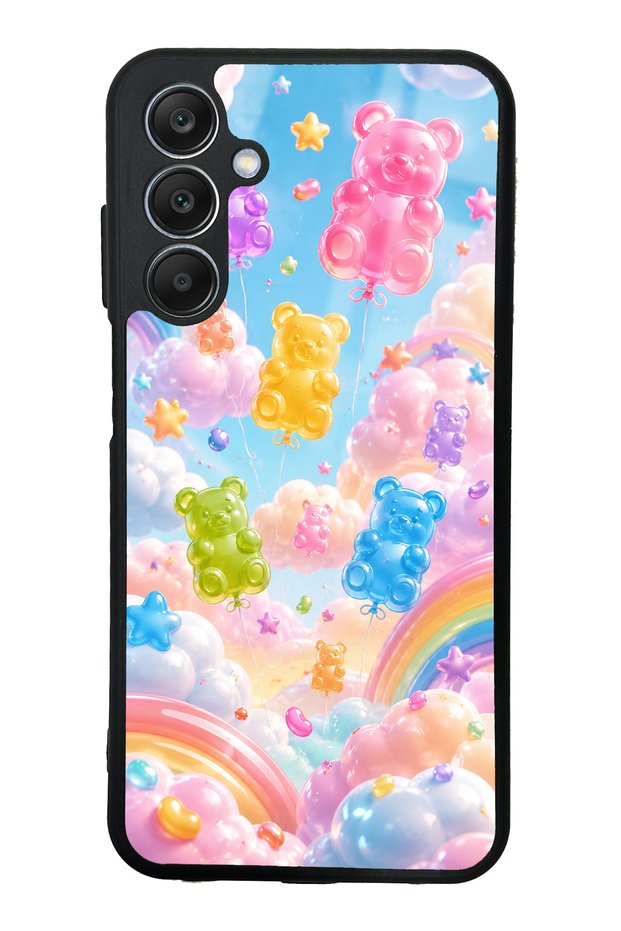 Samsung A25 Jelly Bear Sky Design Glossy Phone Case