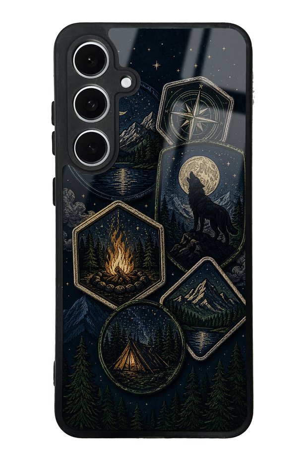 Samsung S24 Fe Moonlit Trails Design Glossy Phone Case