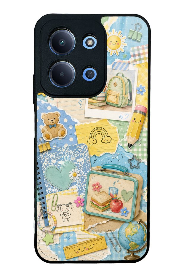 Xiaomi Redmi 15C Campus Notes Design Glossy Phone Case