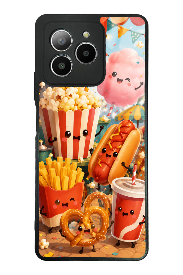 Omix X7 Fun Food Party Design Glossy Phone Case