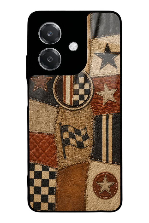 Oppo A3 Racing Leather Club Design Glossy Phone Case