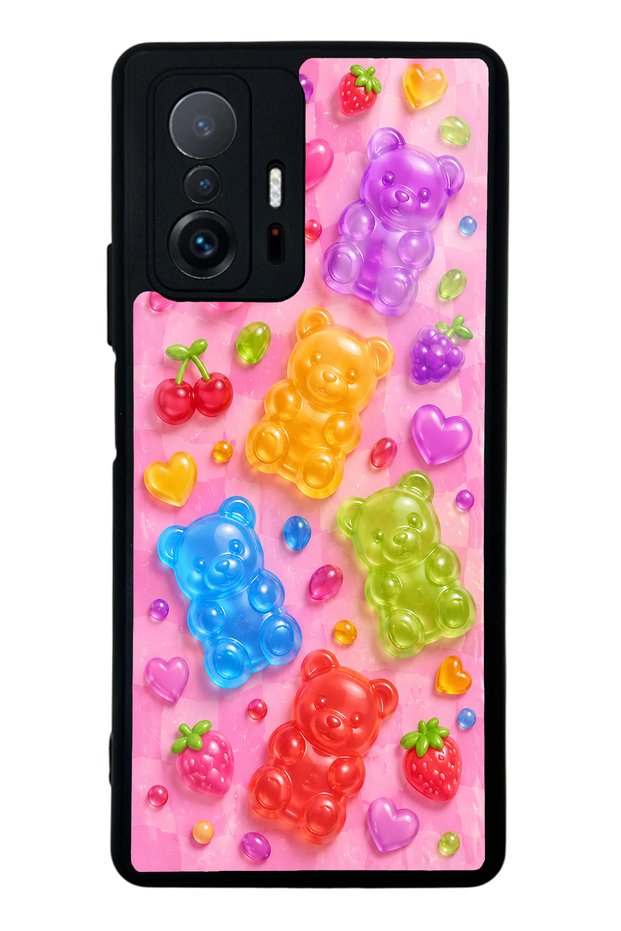 Xiaomi Mi 11t Candy Bear Fruits Design Glossy Phone Case